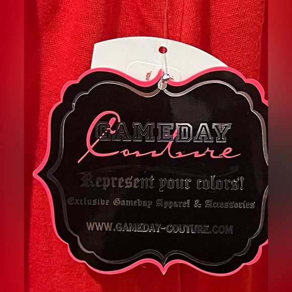 Game Day Couture Texas Tech Embroidered Deep V Dress/Swimsuit Coverup, XXL - Picture 3 of 9